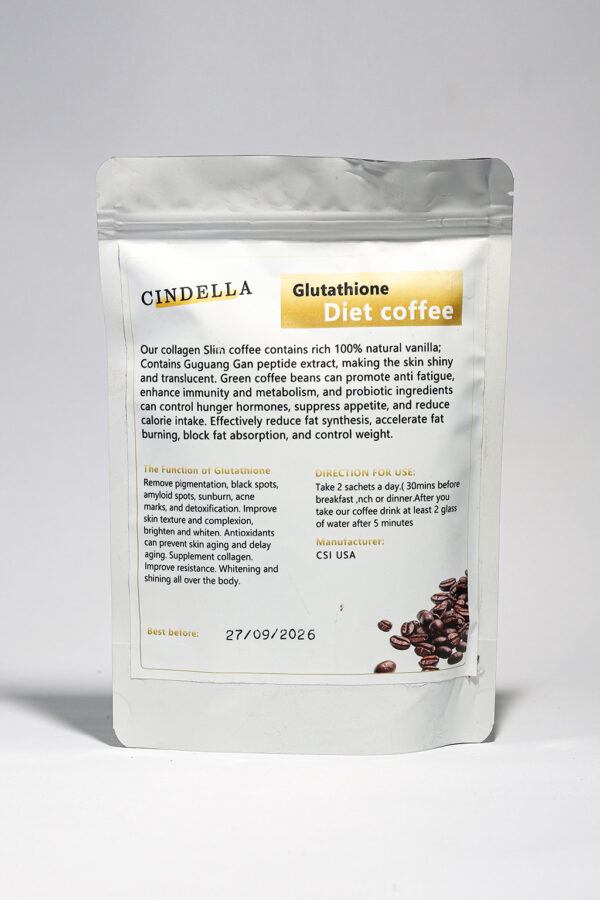 CINDELLA GLUTHATIONE DIET COFFEE WITH PROBIOTICS COLLAGEN - Image 2