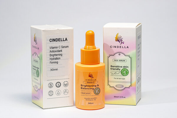 CINDELLA VITAMIN C BRIGTHENING AND BALANCING FACIAL SERUM - 30ML - Image 2