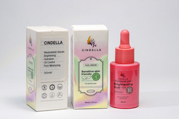 CINDELLA B3 NIACINAMIDE BRIGHTENING DUAL FACIAL SERUM - 30ML - Image 2